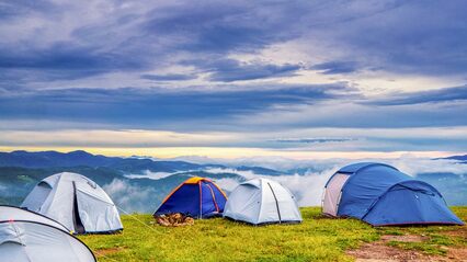 Pitch a tent in the national park