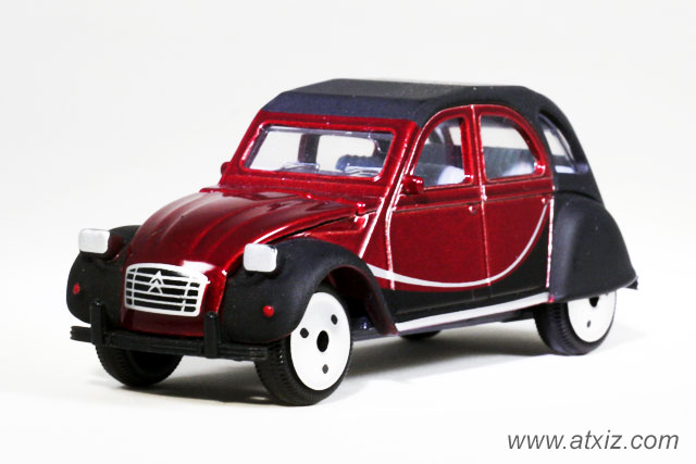 Majorette Citroen 2CV Red Black Engine