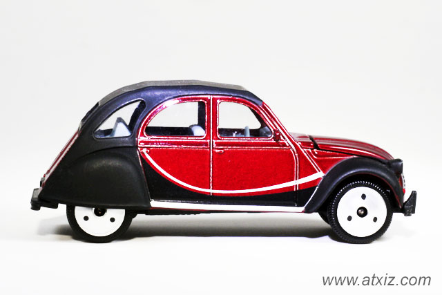 Majorette Citroen 2CV Red Black Engine