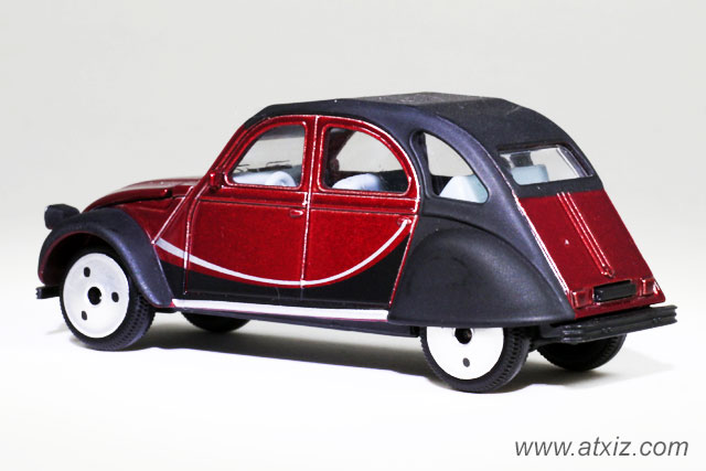 Majorette Citroen 2CV Red Black Engine