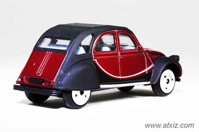 Majorette Citroen 2CV Red Black Engine