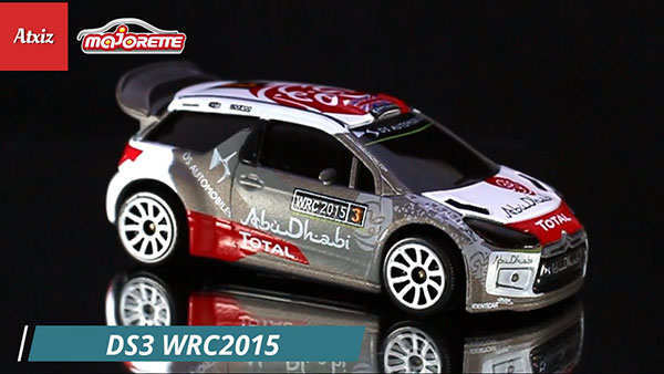 Majorette Citroen DS3 WRC Grey 