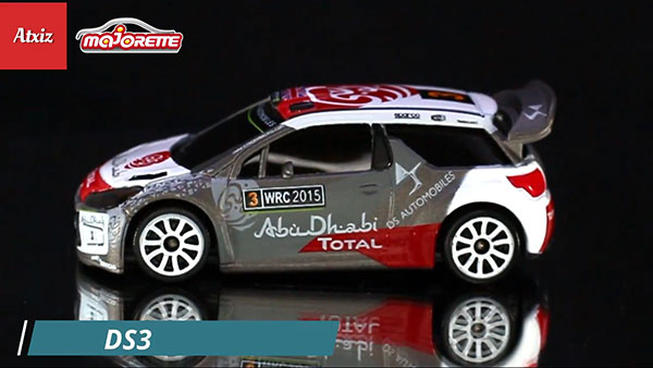 Majorette Citroen DS3 WRC Grey 