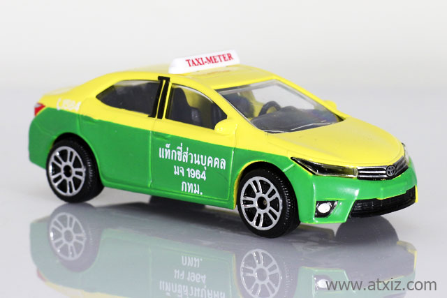 Majorette Taxi Green Yellow