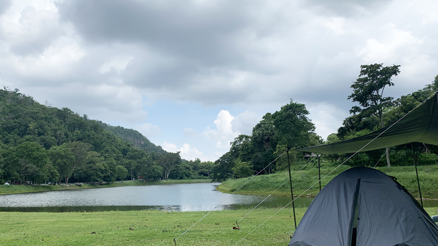 กางเต็นท์สระบุรีอุทยานแห่งชาติน้ำตกสามหลั่น